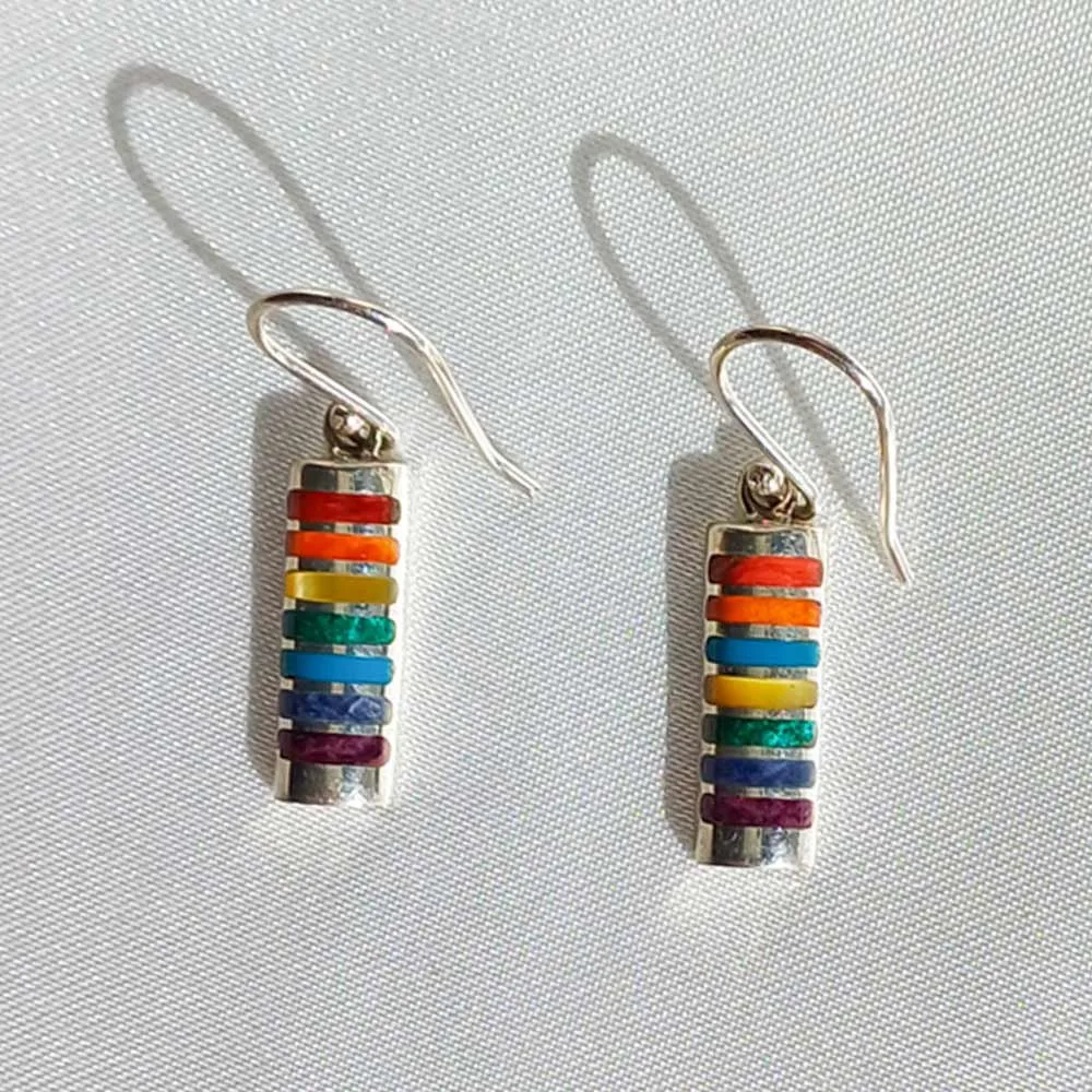 Khipu Rainbow Chakra Harmony Earrings