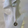 Divine mandala abalone earrings