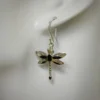 Dragonfly Nacre & Onyx Set of Earrings and Pendant