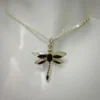 Dragonfly Nacre & Onyx Pendant