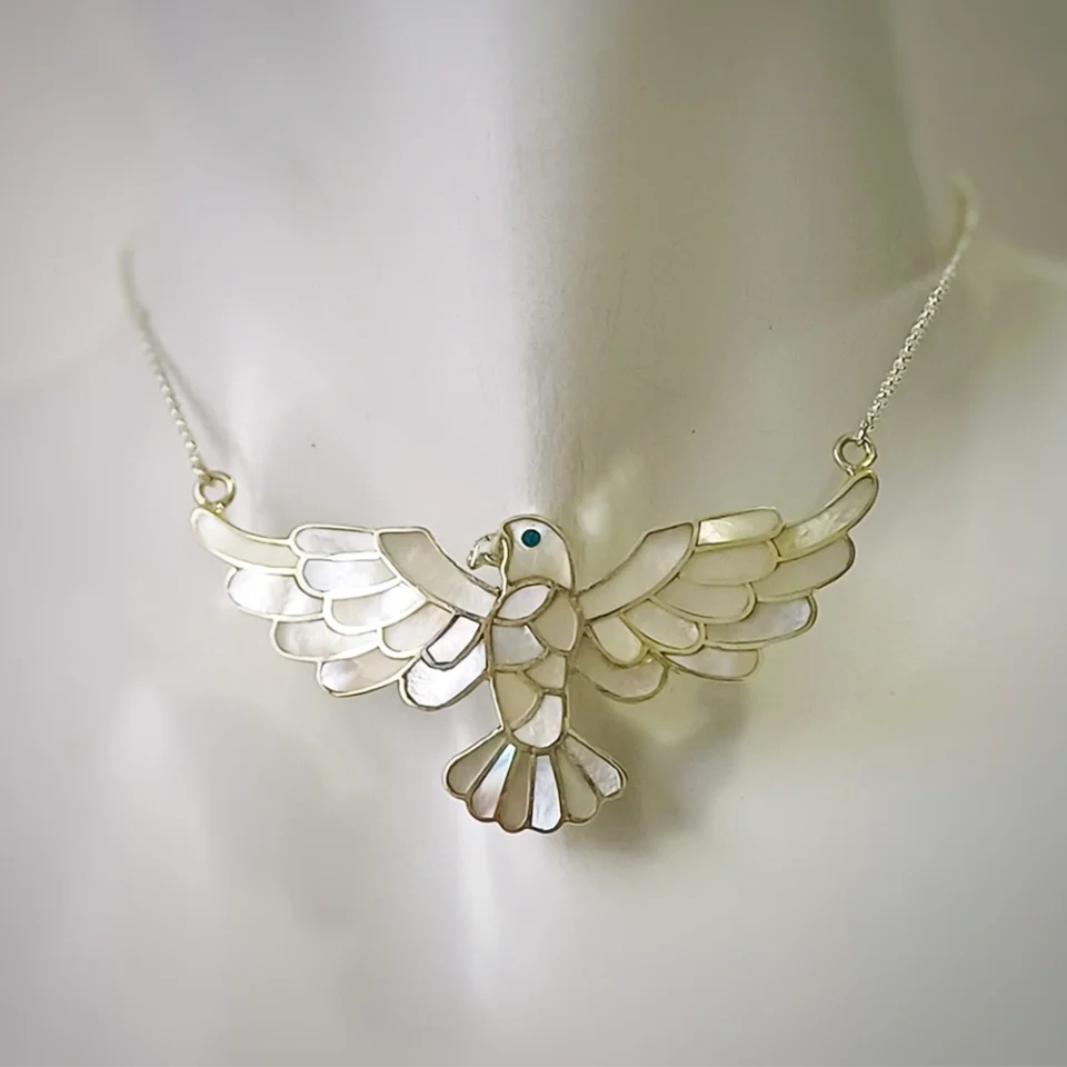 Eagle Mother of pearl Necklace