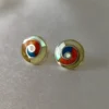 Spiral Rainbow stud Earrings (S)