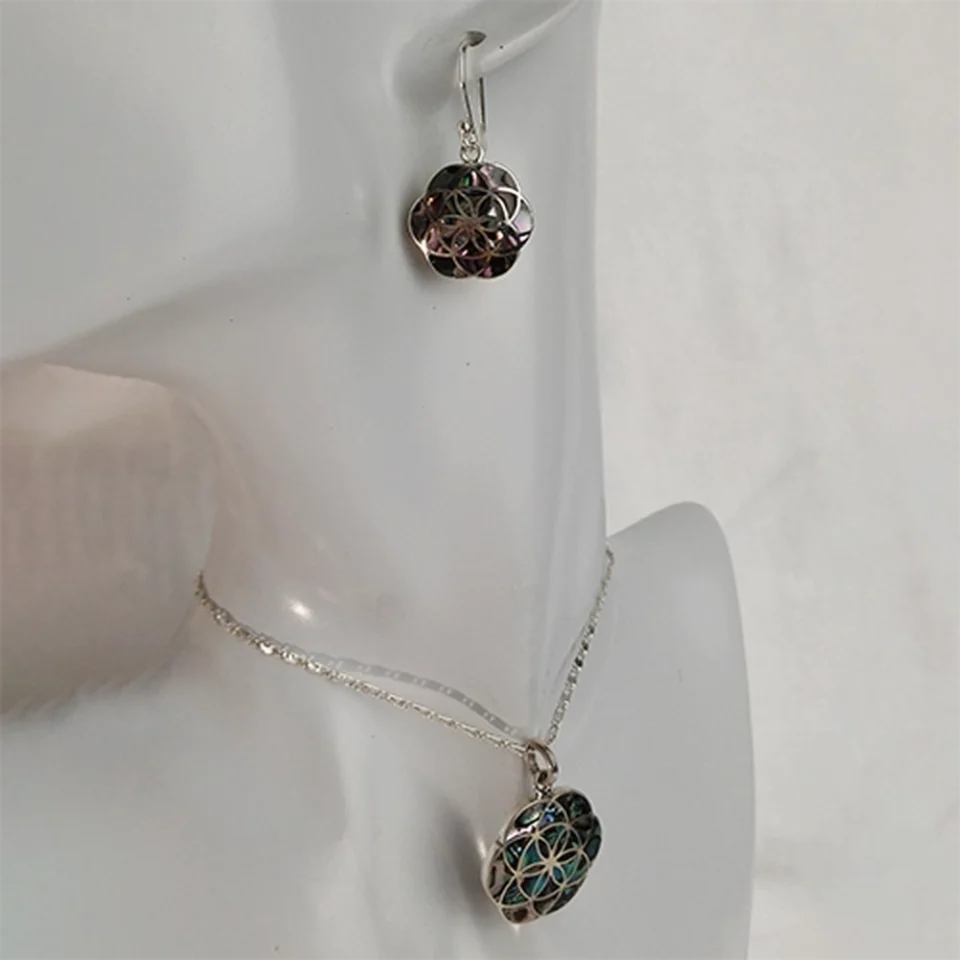 Flower of Life Abalone Set